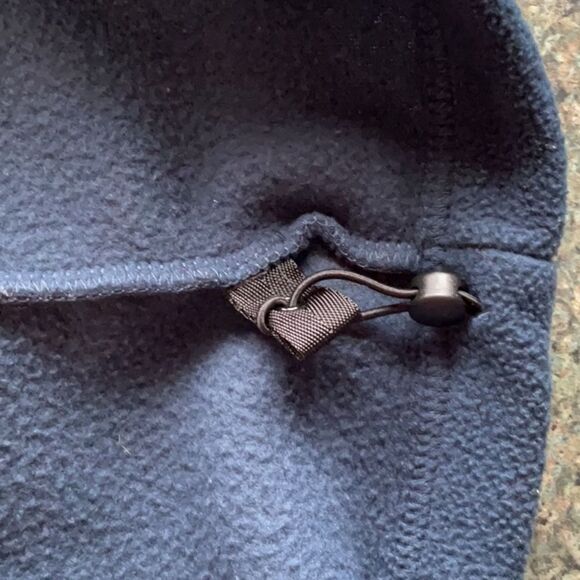 Columbia Blue Fleece Sweatshirt Women XXL Full Zipper Waist Cinch Polyester - Picture 7 of 9